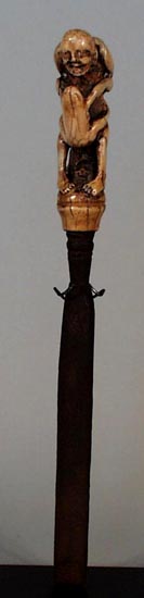 Superb Lombok Ivory Betel Nut Chisel with Iron Blade