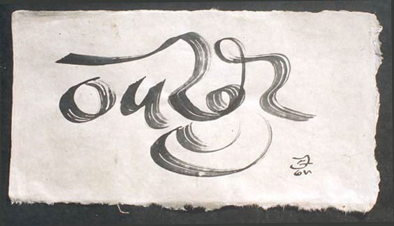  Tibetan script: khyuyig