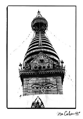 Spire of Swayambhunath stupa