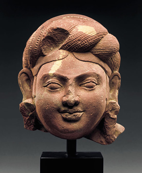 Head of a female goddess