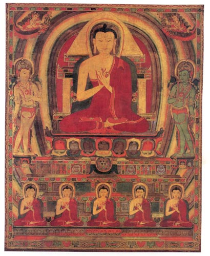 Buddha with Five Tathagatas