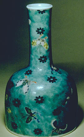 10. Mallet vase with butterflies and flowers