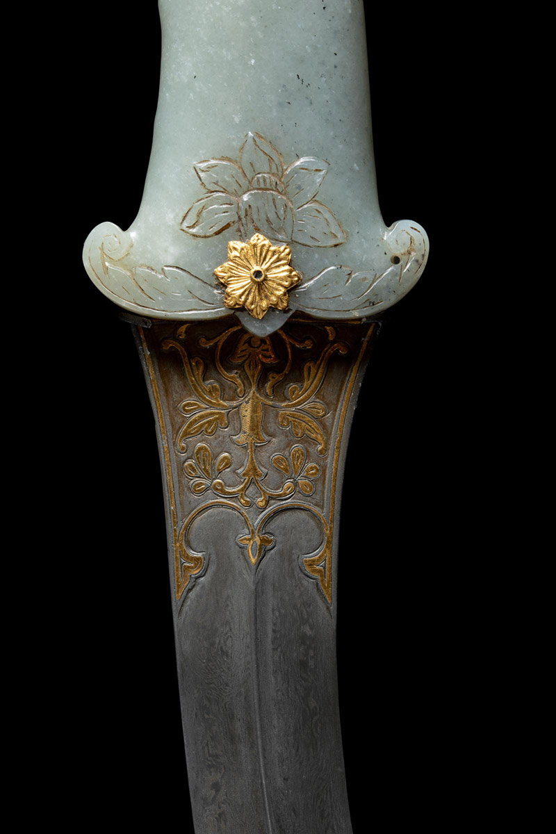 Jade-hilted and gilt khanjar