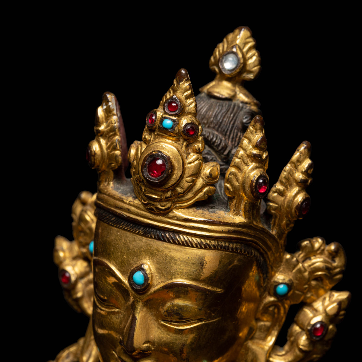 A gilt-bronze figure of Vajradhara