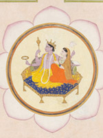 Lakshmi-Narayana enthroned