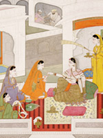 Illustration to a Ragamala series: Tilangi Ragini
