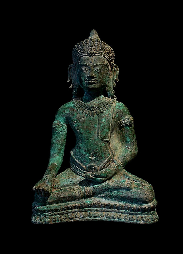 Clay BAS RELIEF KHMER Buddha Dharmacakra Mudra ANGKOR Wat Nice Thai Culture Gift 