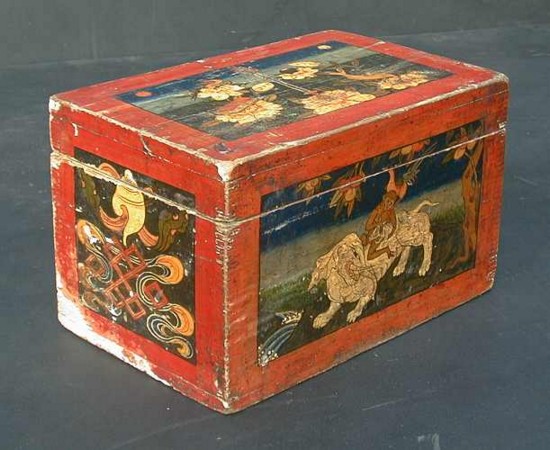 Pair of small Tibetan boxes