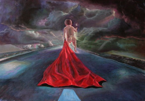 Tsering Nyandak - Red Cloth