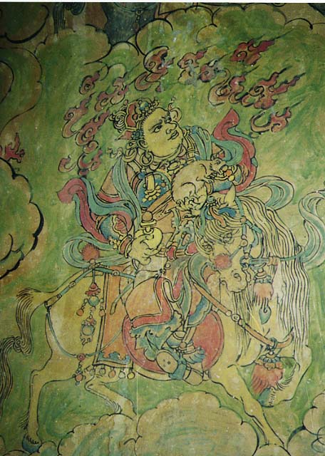 Form of Jambhala riding on a horse