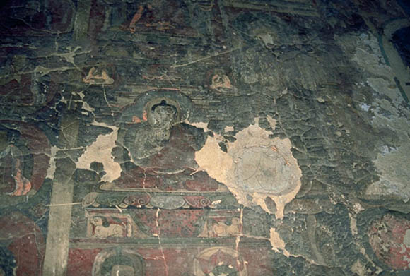 Damaged murals