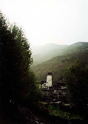 Marpa's tower from a distance