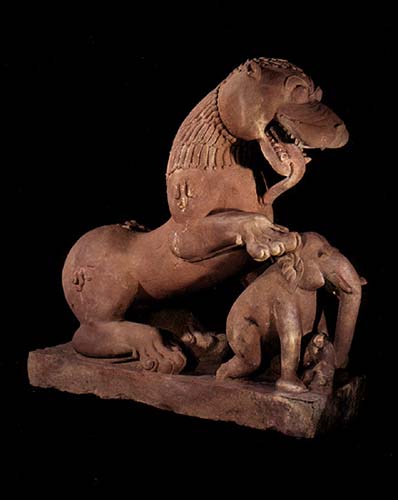 Lion and Elephant