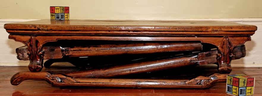 Military Campaign Table with Folding Legs