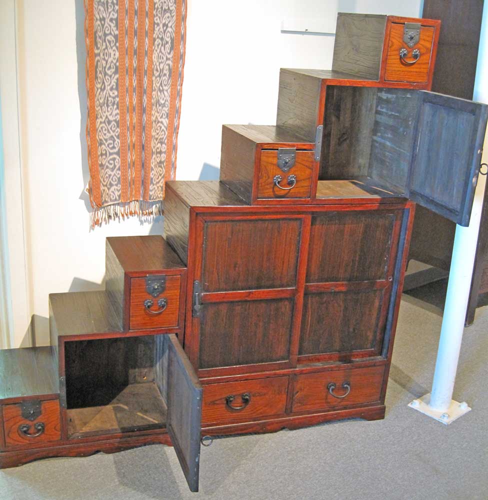 Rare Japanese Tansue Step-Chest
