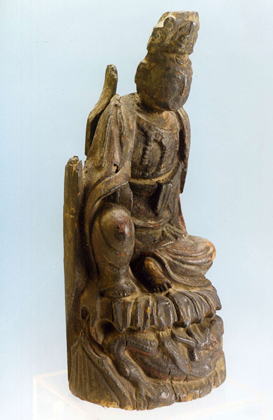 An early wooden figure of Guanyin