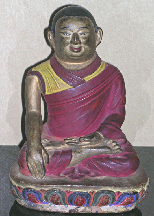 A 'Ngadrama' portrait figure of Lobsang Trinley Lhundrup Choekyi Gyaltsen