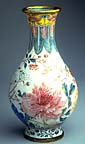 Vase with floral decoration