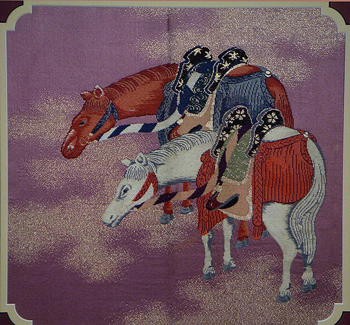 Extraordinarily Rare Tapestry Obi with Pure Gold Threads