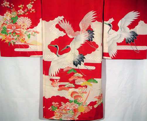 Rare Summer Silk Yuzen Hand Painted Girl's Kimono