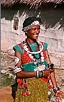 Champa, a young Tharu, in wedding jewellry