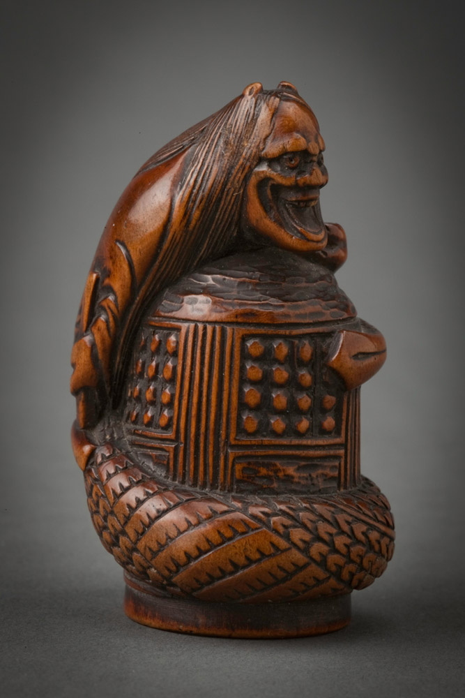 Wood Netsuke of Kiyomine